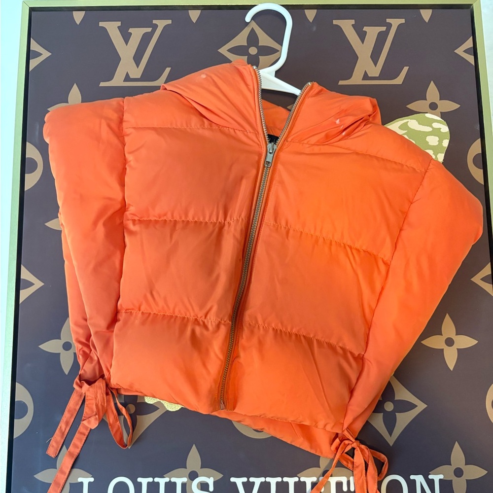 Orange Puffer Jacket